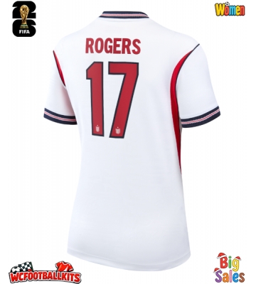 England Morgan Rogers #17 Replica Home Stadium Shirt for Women World Cup 2026 Short Sleeve
